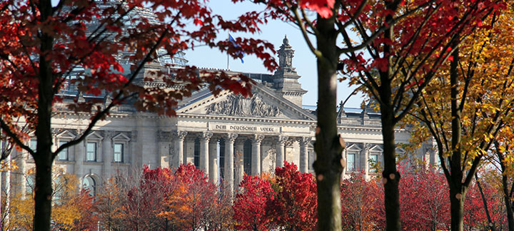 Berlin Reichstag im Herbst